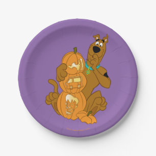 Assiettes En Carton Scooby-Doo Halloween Jack-O-Lantern