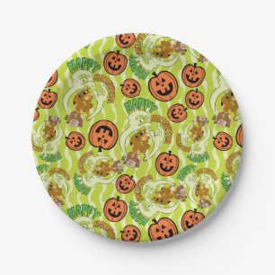 Assiettes En Carton Scooby-Doo Happy Halloween Motif