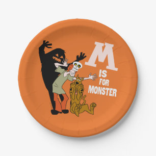 Assiettes En Carton Scooby-Doo M est pour Monster