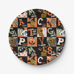 Assiettes En Carton Scooby-Doo Motif Halloween