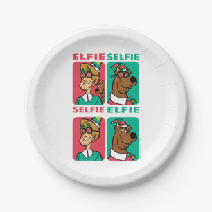 Assiettes En Carton Scooby-Doo & Shaggy "Elfie Selfie"