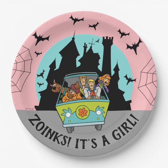 Assiettes En Carton Scooby-Doo Spooktacular Halloween Baby shower (Devant)