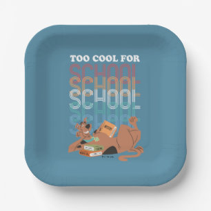 Assiettes En Carton Scooby Doo Trop Cool Pour L'École