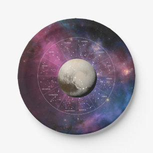 Assiettes En Carton Scorpio Zodiac signe astrologique - Planète Pluto