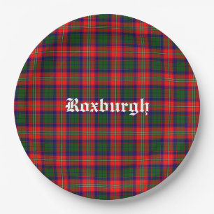 Assiettes En Carton Scotland Roxburgh District Tartan Personnalisé