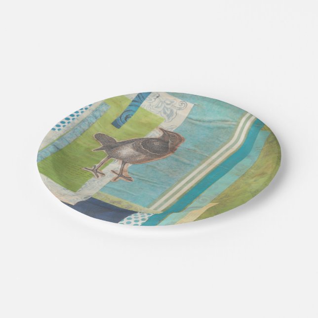 Assiettes En Carton Scrapbook Avian I (Angle)