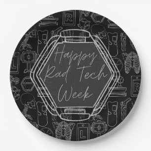 Assiettes En Carton Semaine de la technologie Rad