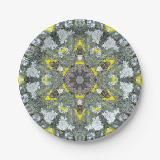 Assiettes En Carton Série organique une de mousse de mandalas
