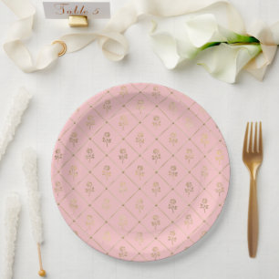 Assiettes En Carton Série Princess Bee Design #6   
