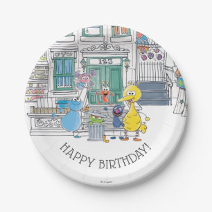 Assiettes En Carton Sesame Pals Doodley Graphisme