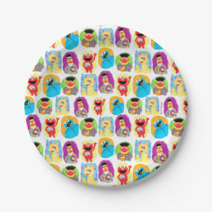 Assiettes En Carton Sesame Street Caractère Amusant & Motif coloré