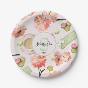 Assiettes En Carton Set de Trendy Shabby Chic