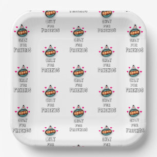 Assiettes En Carton Seulement Pour Les Amis 30 Filles Garçons Enfant J