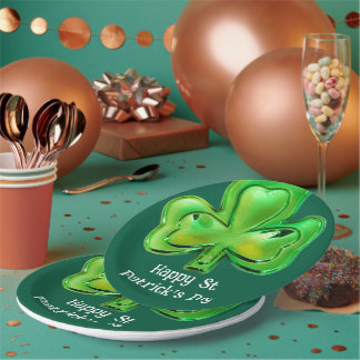 Assiettes En Carton Shamrock St Patrick's Day Paper Plates 