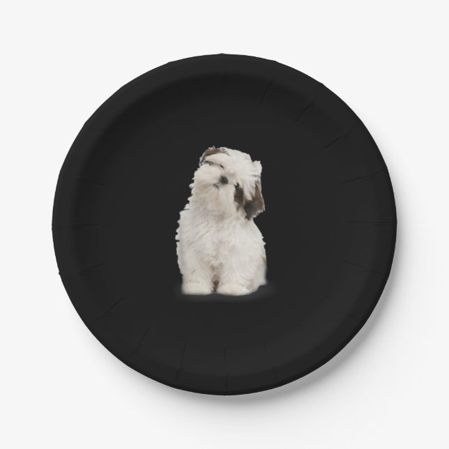Assiettes En Carton Shih Tzu | Shih Tzu Puppy Cadeau Cadeau (Devant)