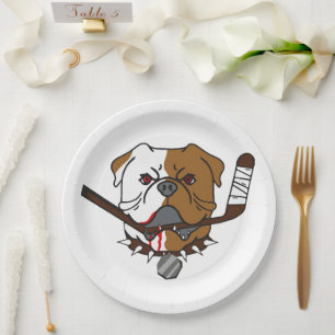 Assiettes En Carton SHORESY Bulldogs de Sudbury