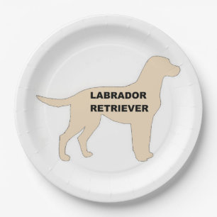 Assiettes En Carton Silhouette de nom jaune LR