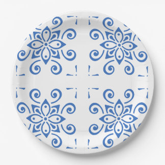 Assiettes En Carton Simple Azulejo