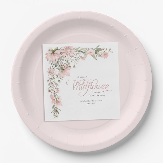 Assiettes En Carton Simple et élégant rose pâle (Créateur téléchargé)