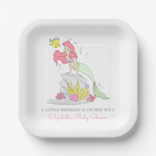 Assiettes En Carton Simple et moderne Disney Princess Anniversaire  (Recto)