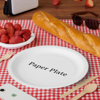 Assiettes En Carton Simple Professionnel Affaires 9" Rond