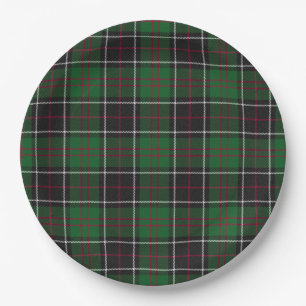 Assiettes En Carton Sinclair Clan Chasse Tartan Variant Plaid