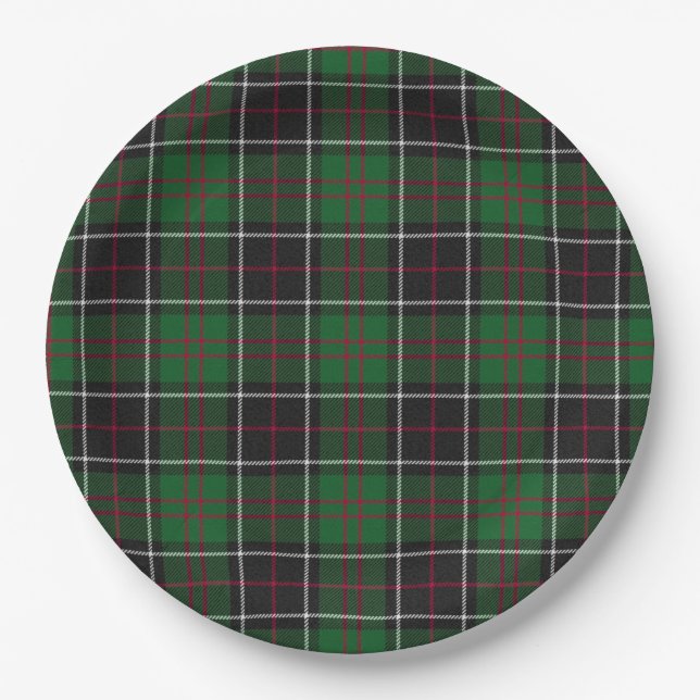 Assiettes En Carton Sinclair Clan Chasse Tartan Variant Plaid (Devant)