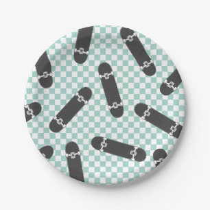 Assiettes En Carton Skateboard On va le lancer Anniversaire