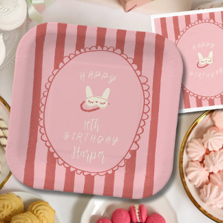Assiettes En Carton sleepover slumber party birthday girl teen vintage