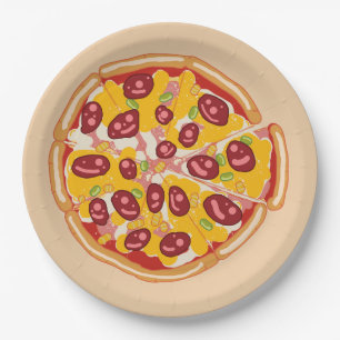 Assiettes En Carton "Slice of Fun : Un jeu inspiré de la pizza