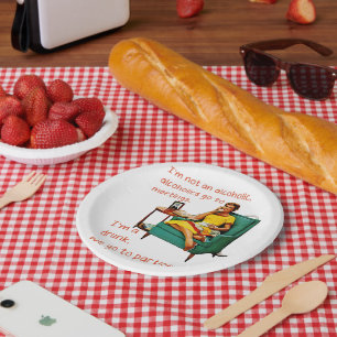 Assiettes En Carton SlipperyJoe socialiser la fête de la boisson vinta