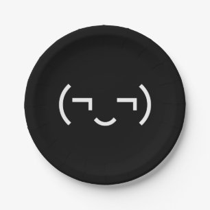 Assiettes En Carton Smug Emoticon (‿MD) Kaomoji japonais
