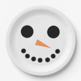 Assiettes En Carton Snowman