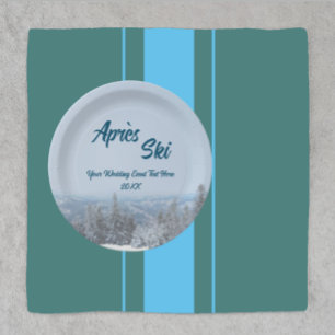Assiettes En Carton Snowy Mountain Forest Apres Ski Mariage Event