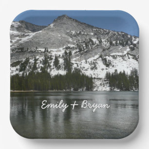 Assiettes En Carton Snowy Tenaya Lake Yosemite National Park Photo