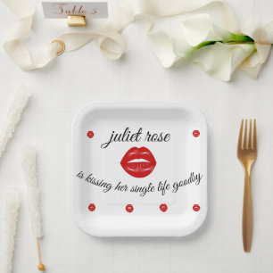 Assiettes En Carton Soirée de bachelorette