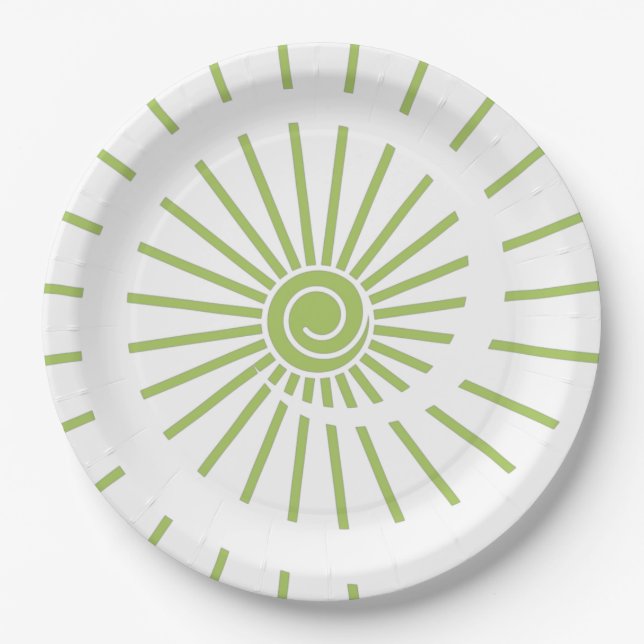 Assiettes En Carton Soleil 14 (Devant)