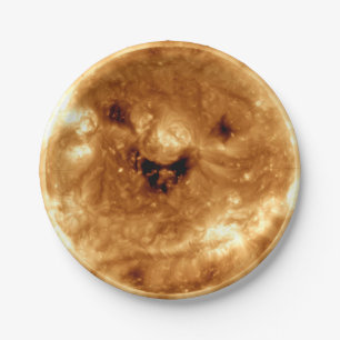 Assiettes En Carton Soleil souriant de l'Observatoire Solaire de la NA