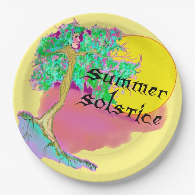 Assiettes En Carton Solstice d'été (Devant)