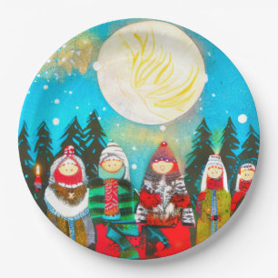 Assiettes En Carton Solstice d'hiver