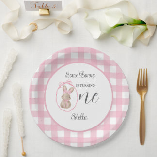 Assiettes En Carton Some Bunny Paper Plate 1st Birthday Party