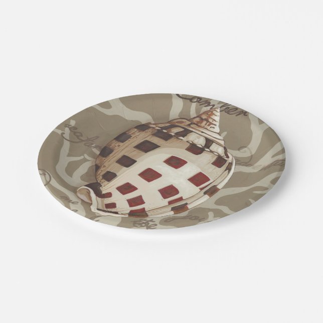 Assiettes En Carton Sonnet I de bord de la mer (Angle)