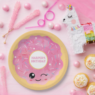 Assiettes En Carton Sortie de Donut Miss Out
