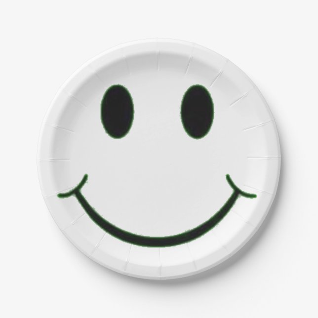 Assiettes En Carton sourire (Devant)