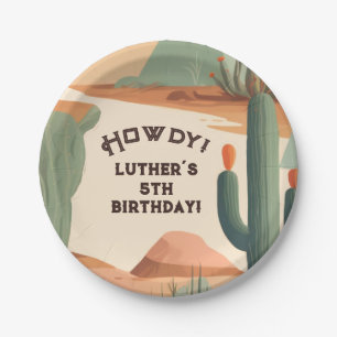 Assiettes En Carton Southwestern Cowboy Boys Birthday