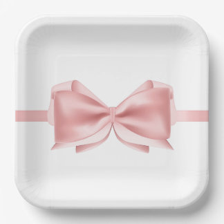 Assiettes En Carton Spécial occasion rose arc papier imprimé