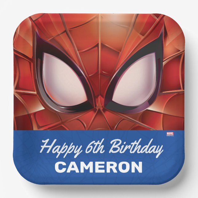 Assiettes En Carton Spider-Man | Anniversaire de Super Hero (Recto)
