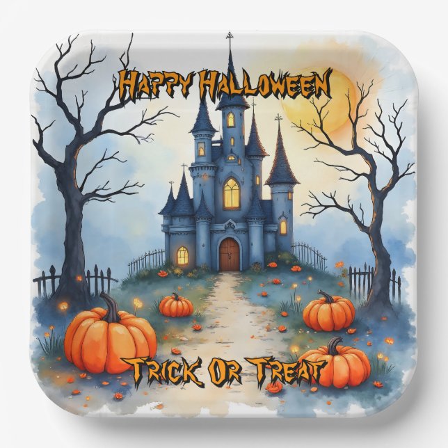 Assiettes En Carton Spooky Cute Trendy Halloween Collection (Recto)