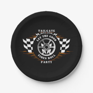 Assiettes En Carton Sports Voiture Racing Fun Tailgate BQ Party Fourni