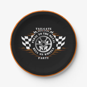 Assiettes En Carton Sports Voiture Racing Fun Tailgate Party